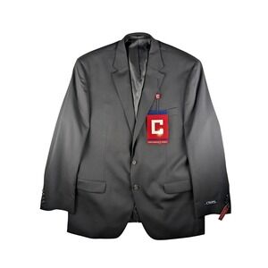 NWT $220 Chaps Performance Series Black Blazer Mens 46R‎ Regular Sports Coat